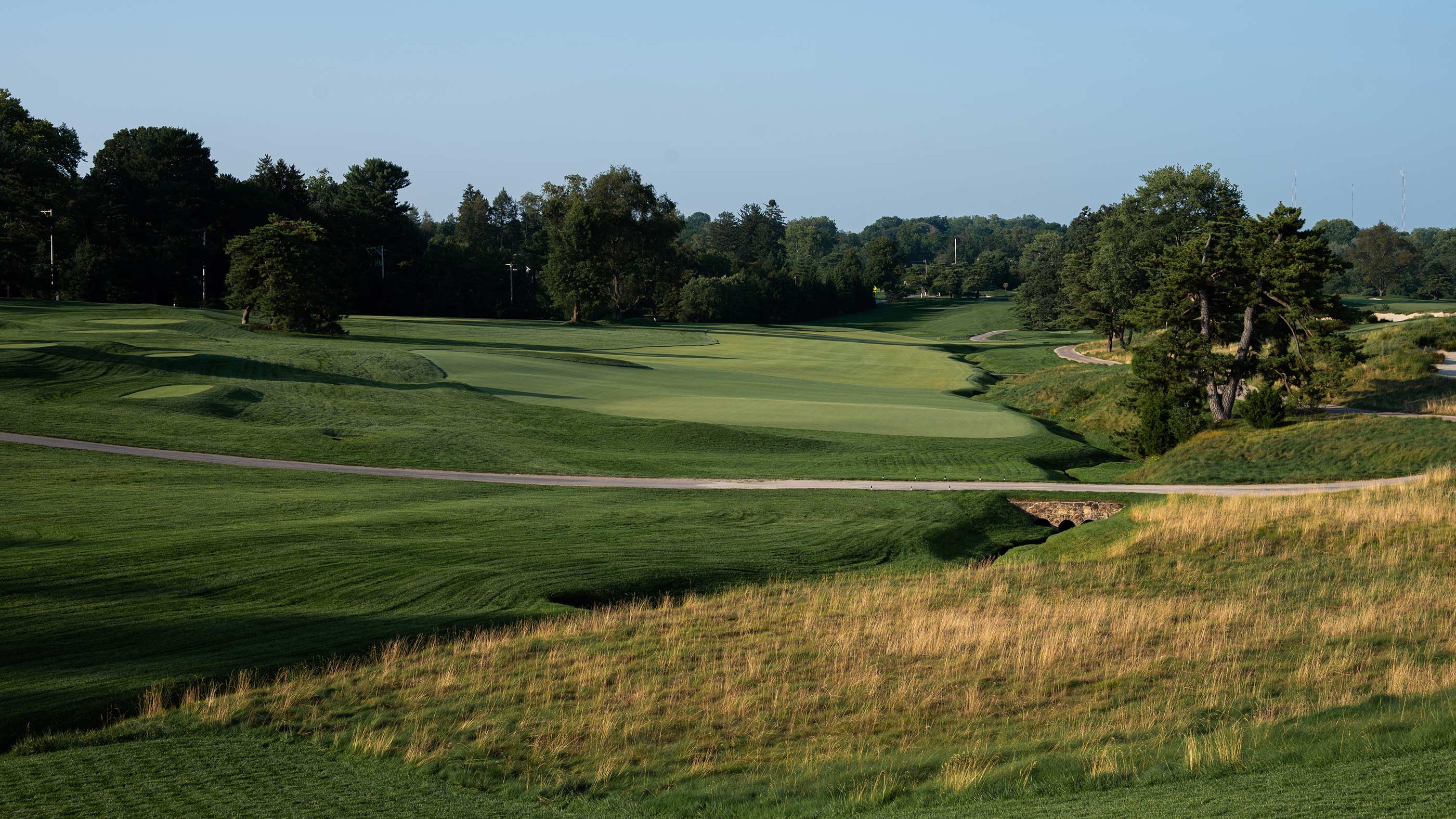 Looking back down the fifth fairway at Merion East (Fried Egg Golf)