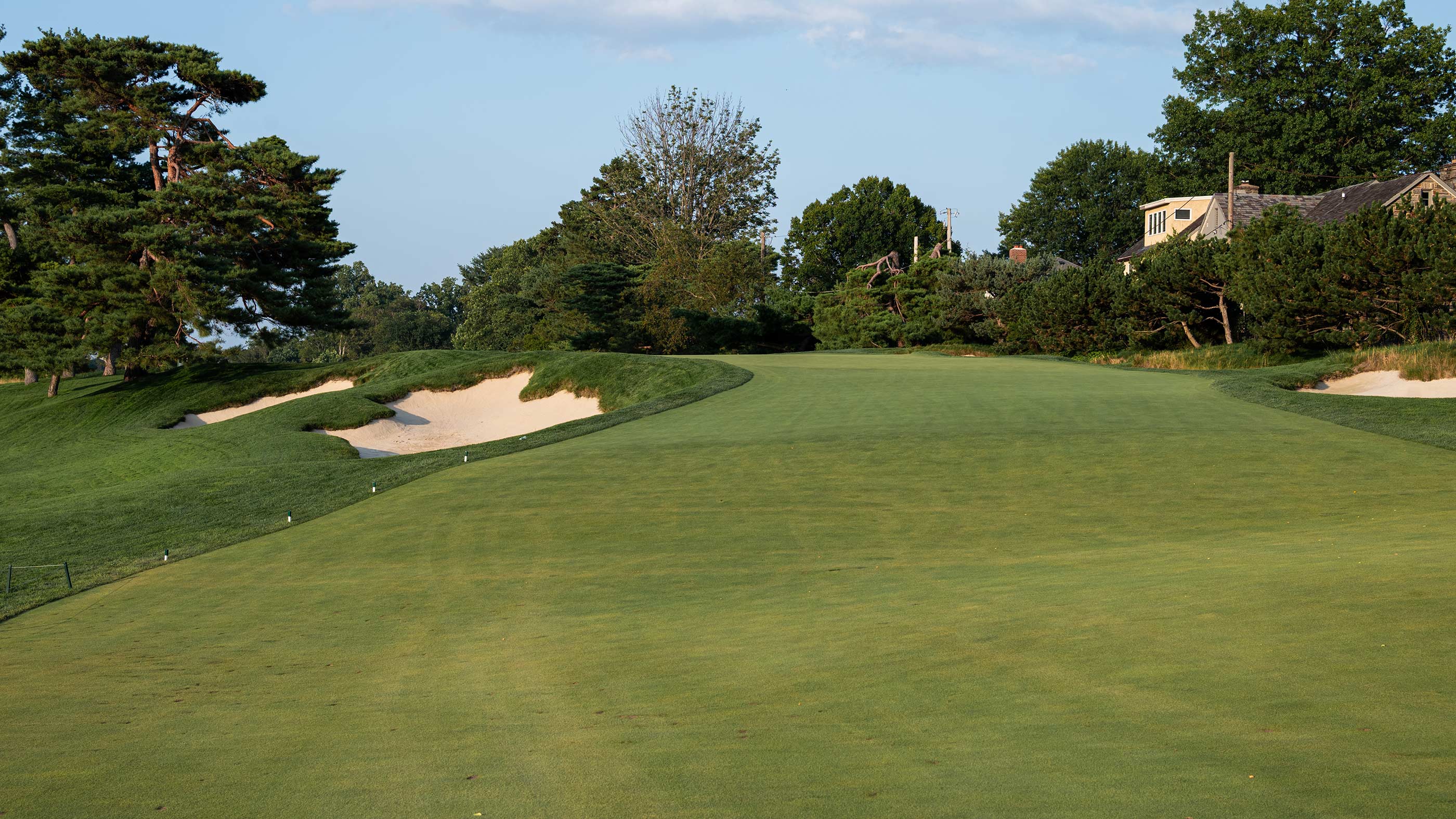 Ground view from the seventh approach at Merion East (Fried Egg Golf)