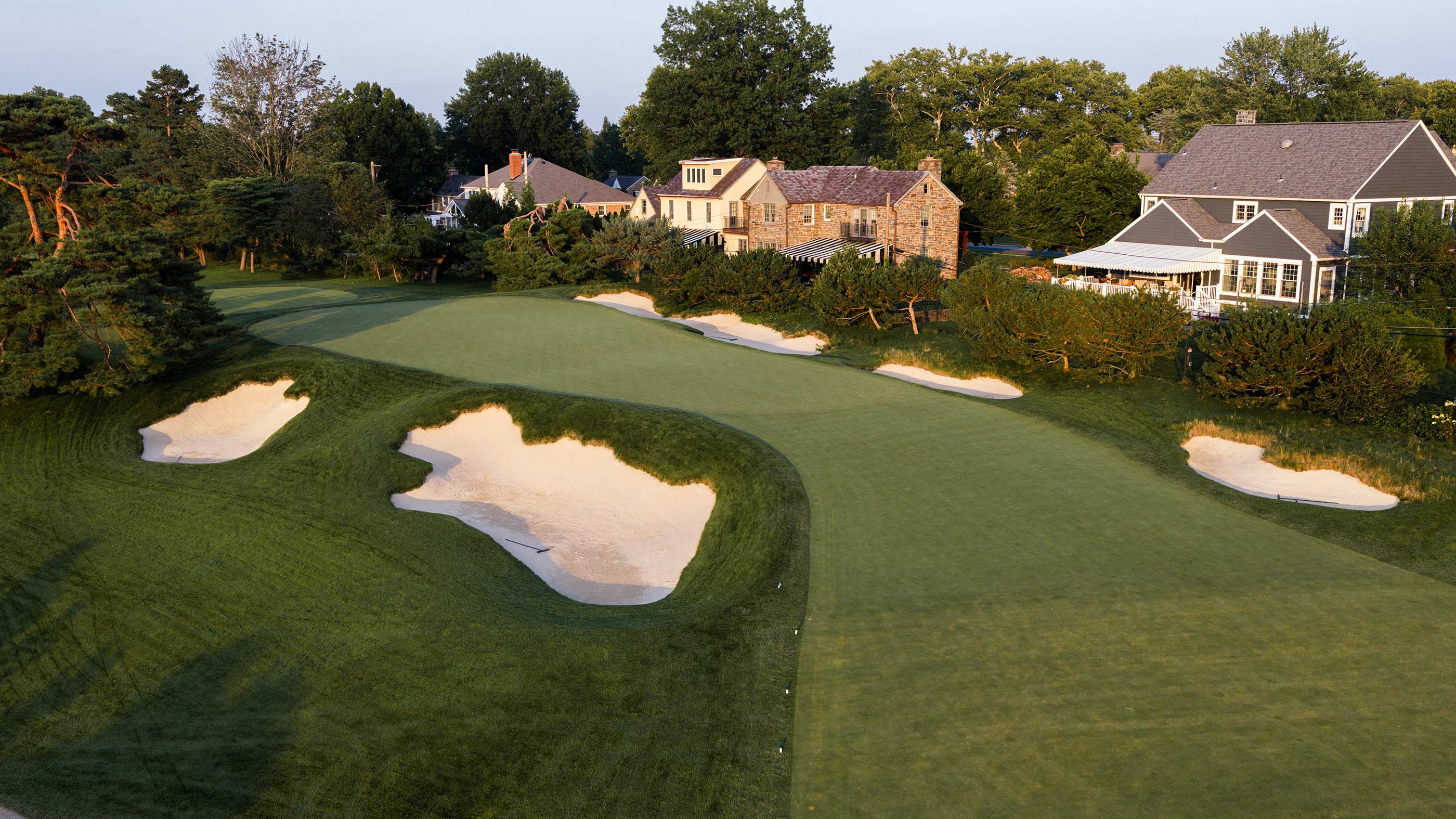 The front of the seventh green at Merion East (Fried Egg Golf)