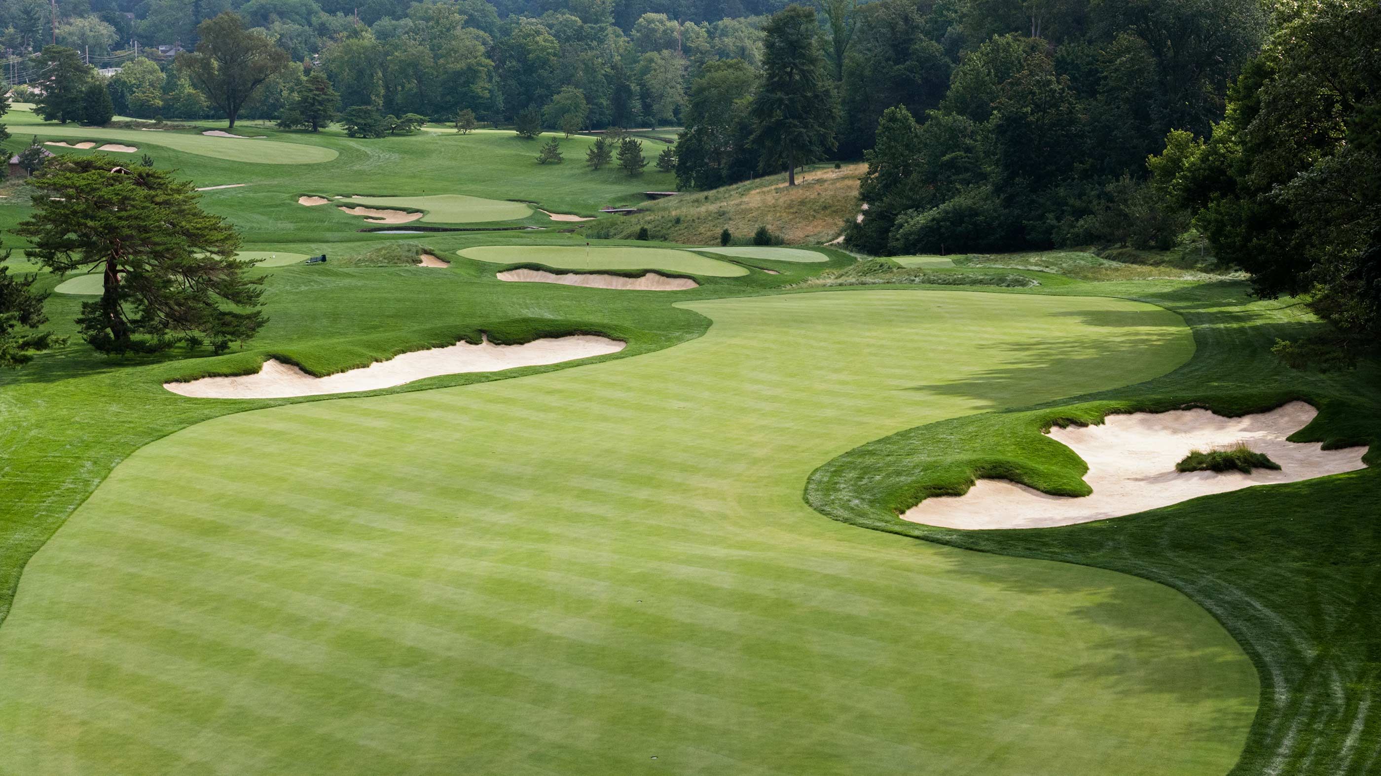The eighth fairway at Merion East (Fried Egg Golf)