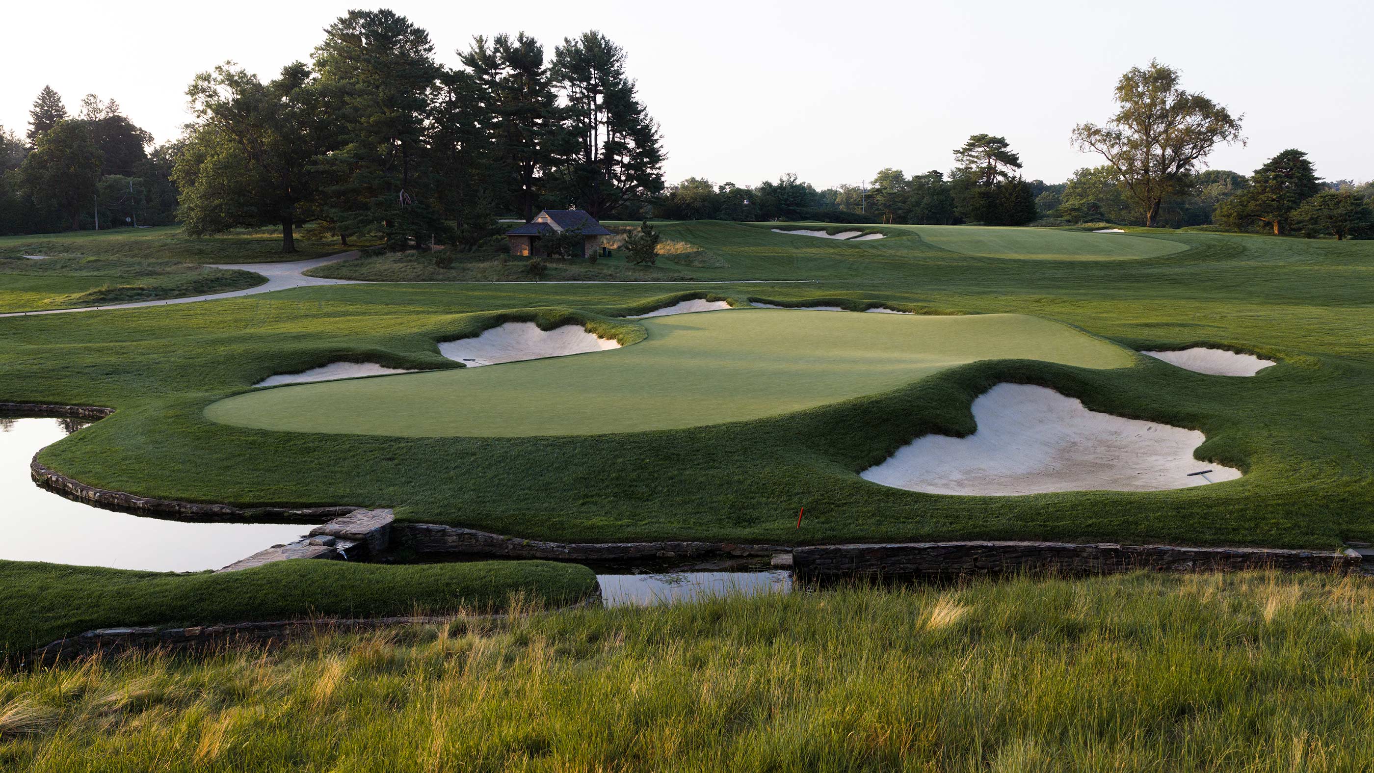 The ninth green at Merion East (Fried Egg Golf)
