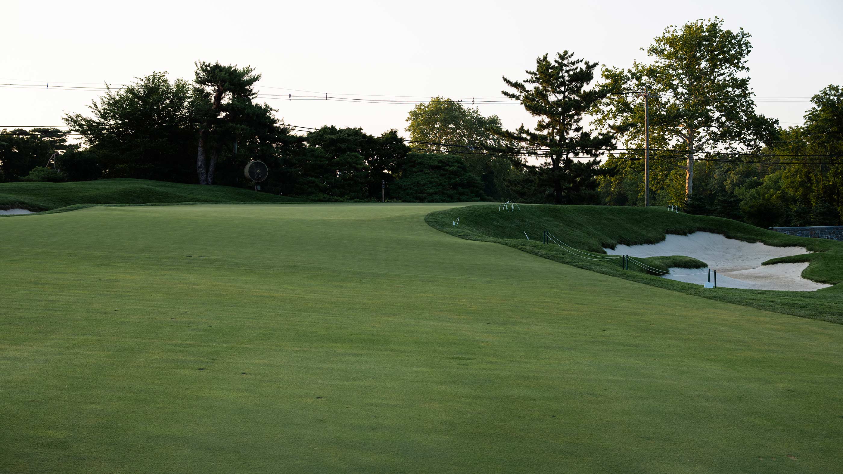 Approach to the 12th green at Merion East (Fried Egg Golf)