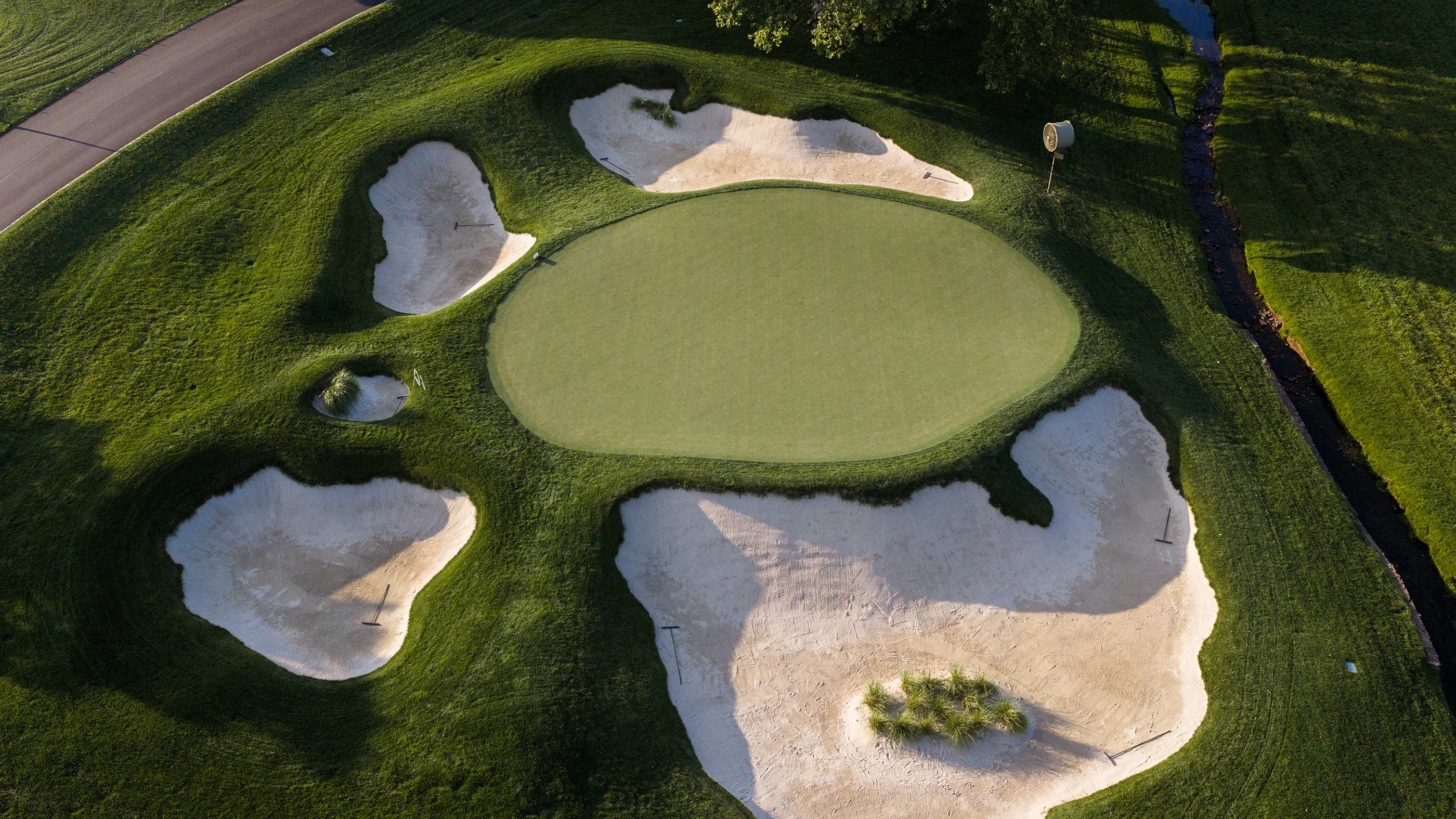 The 13th green at Merion East (Fried Egg Golf)