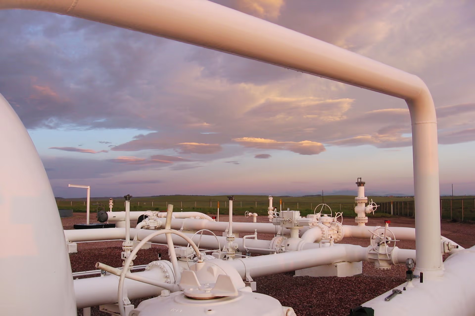 US natural gas metering station
