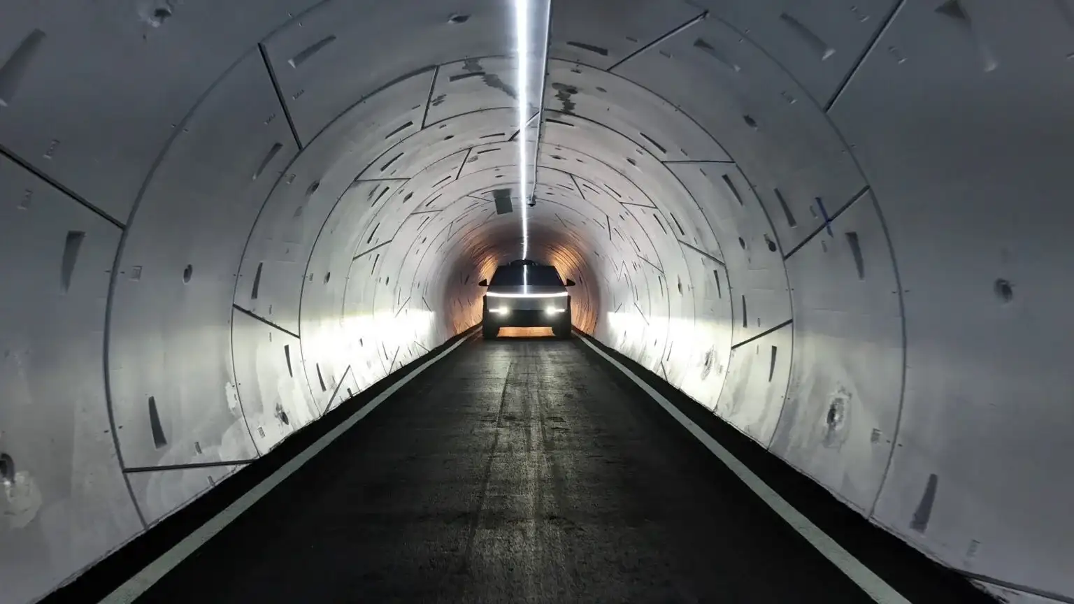 Underground tunnel developed by The Boring Company
