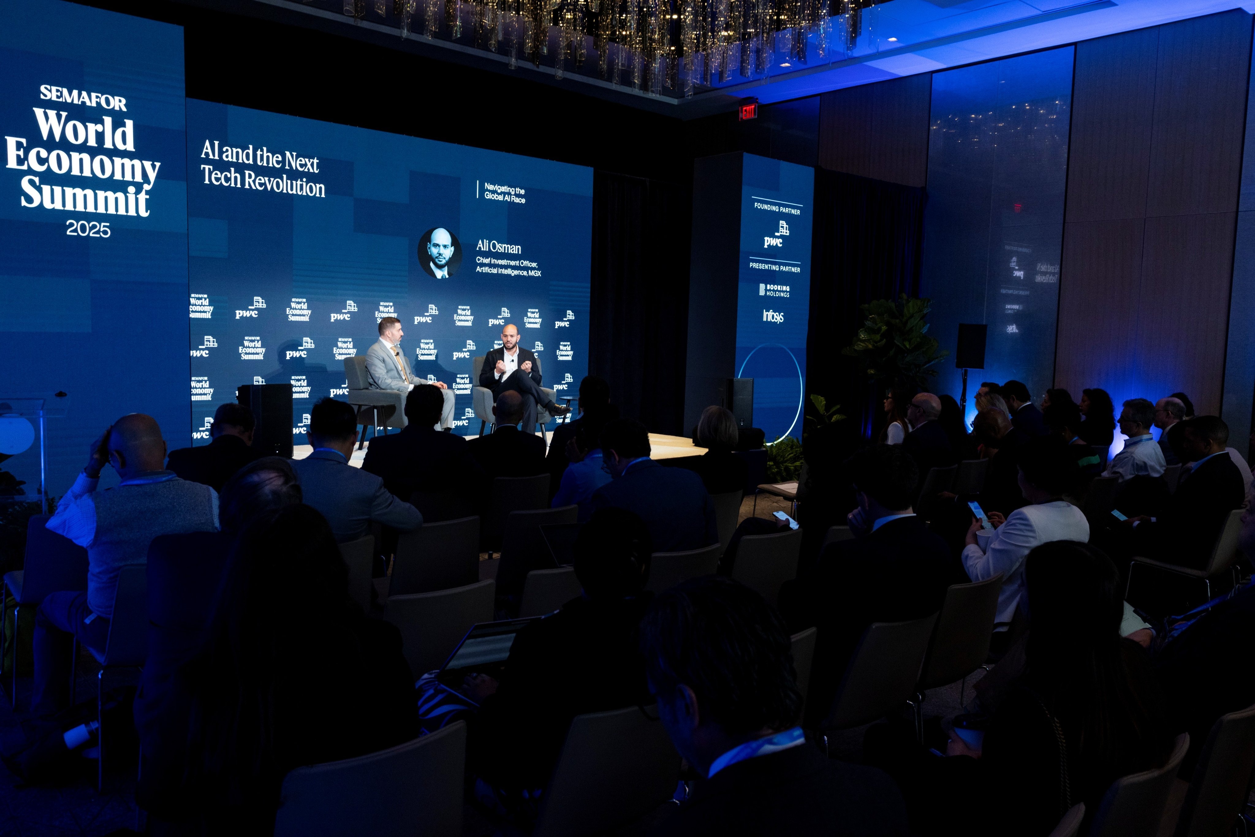 Ali Osman speaking at SEMAFOR World Economy Summit 2025 on AI and tech innovation