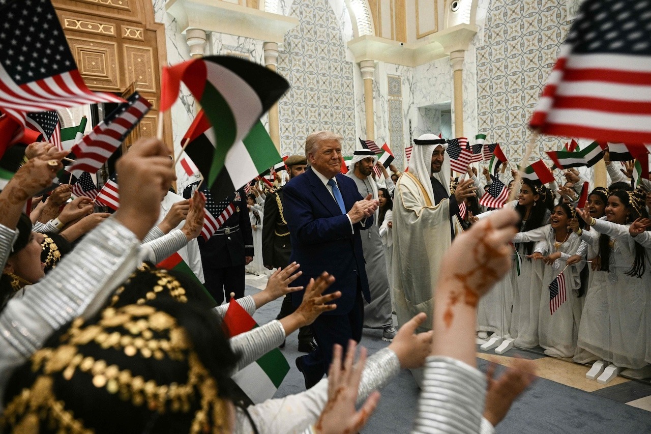 HH Sheikh Mohamed bin Zayed Al Nahyan with US President Donald Trump