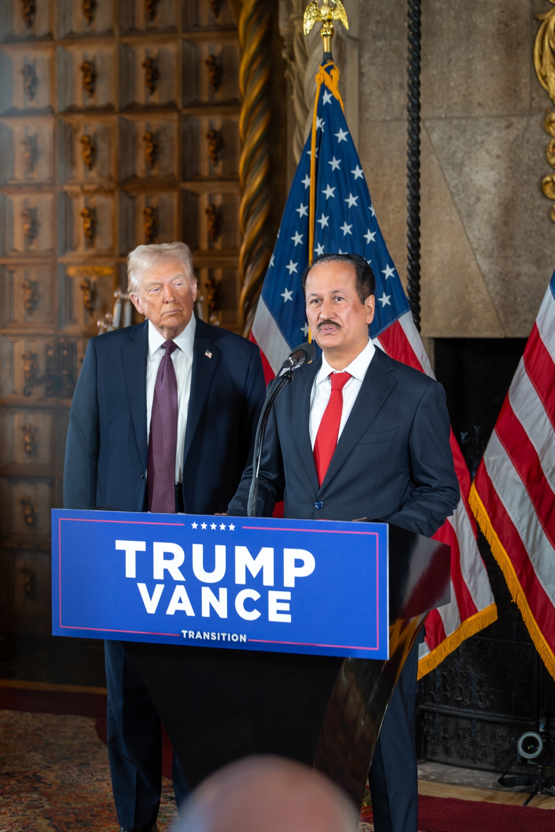 Founder and Chairman of DAMAC Properties Hussain Sajwani with US President Donald Trump