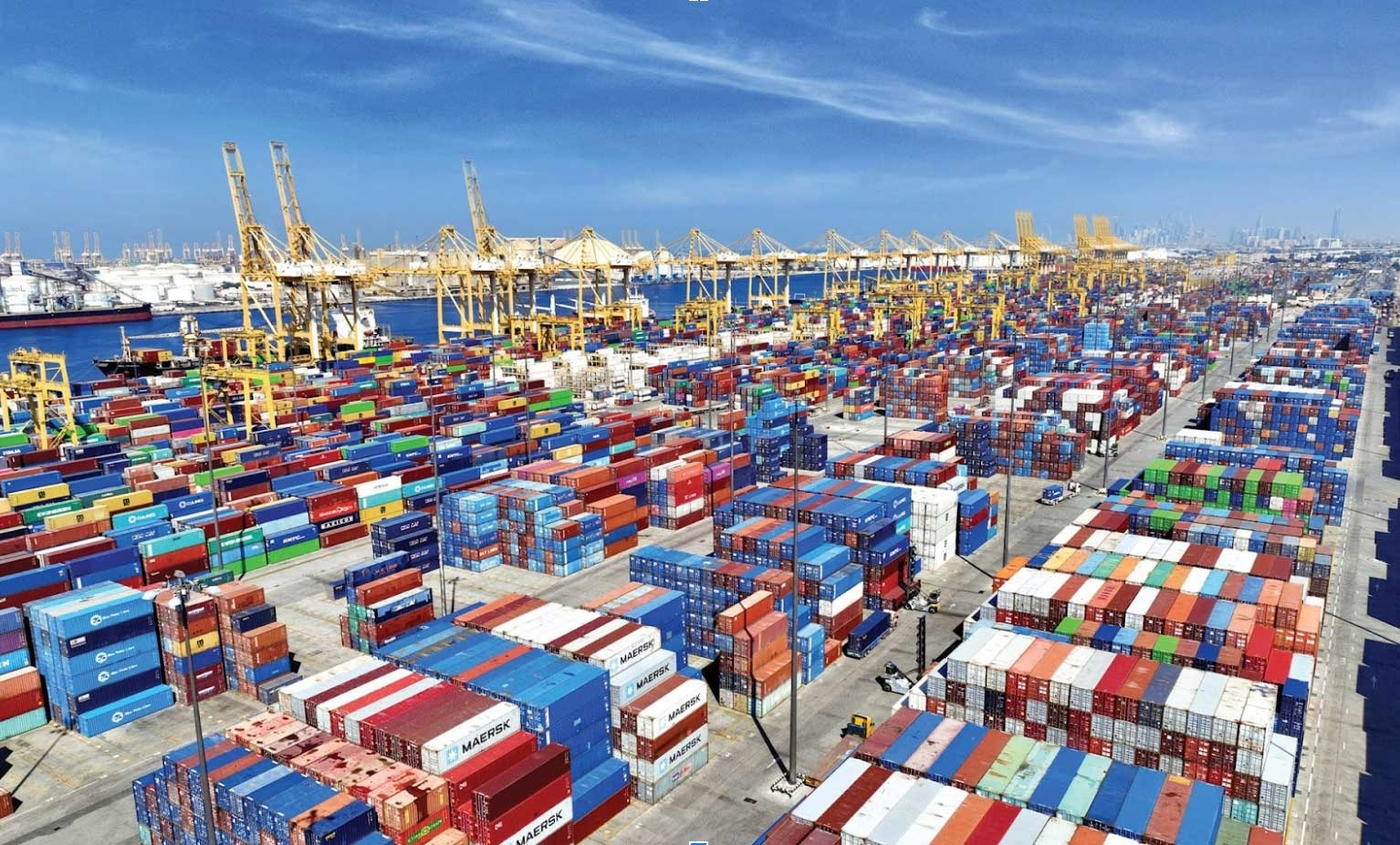 Global trade map illustration