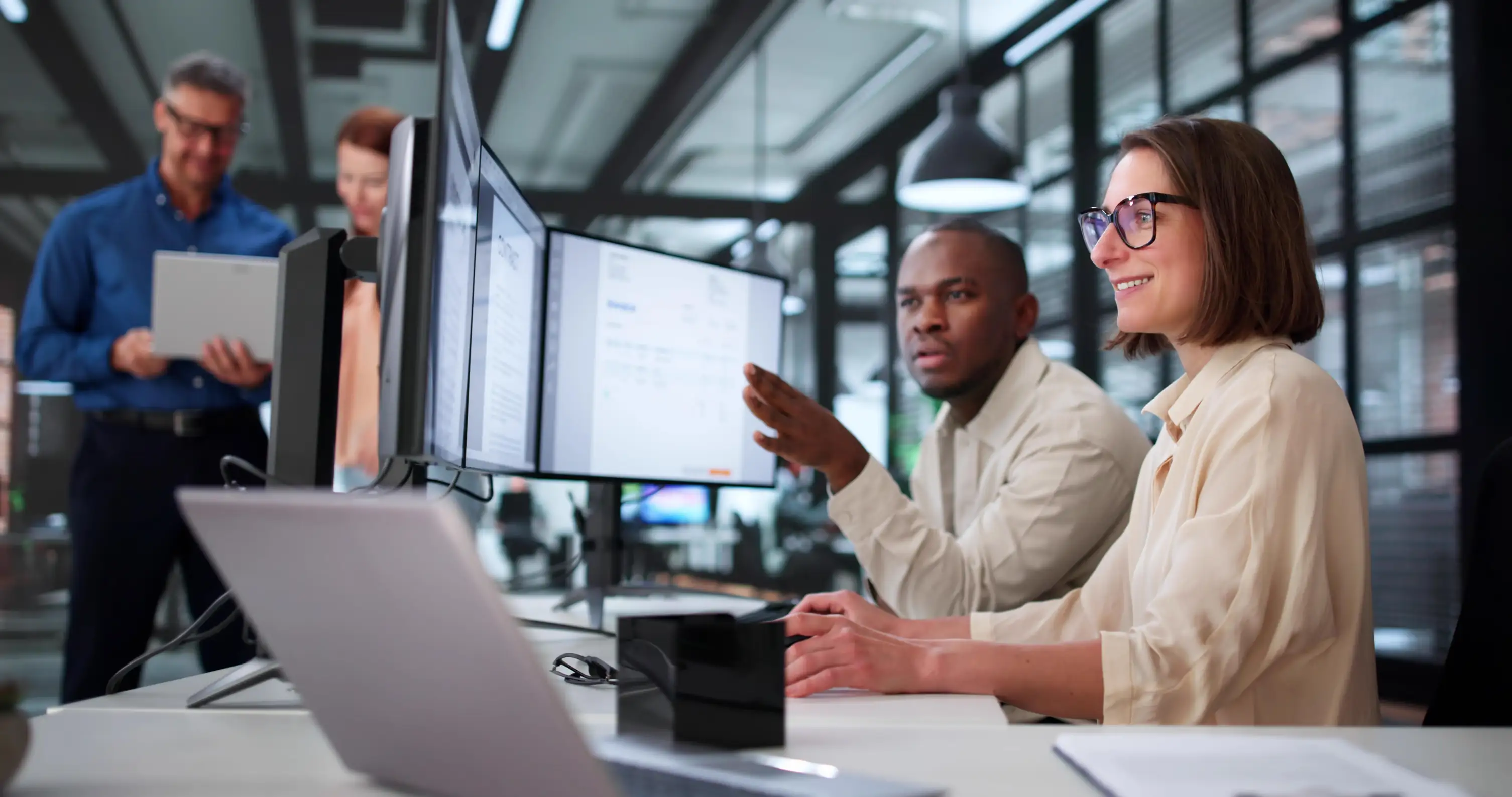 Solution highlight graphic demonstrating value proposition