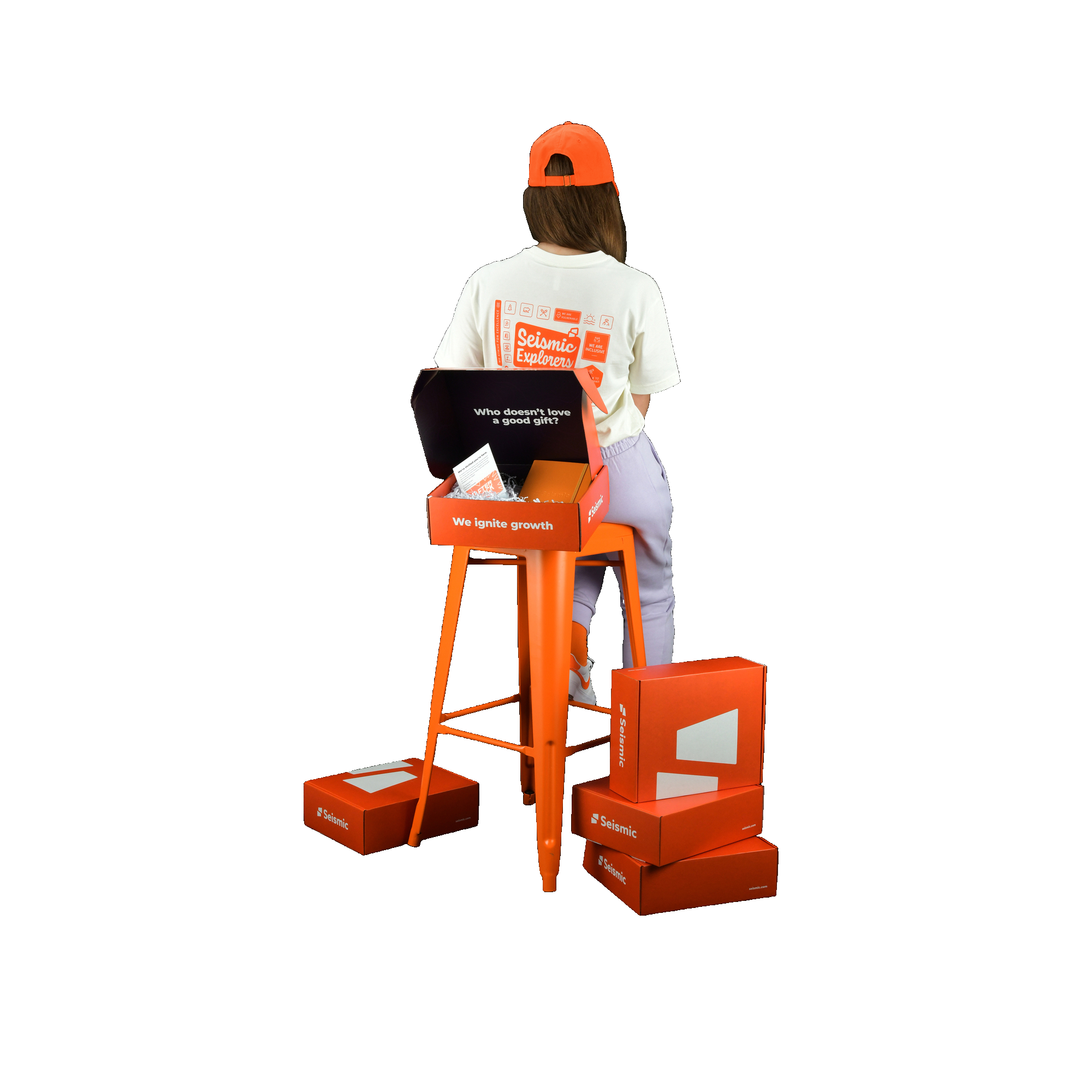 girl using mobile and sitting on the chair image 37