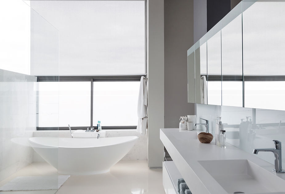 high tech bathroom and kitchen 