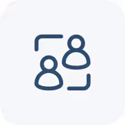 Outline icon of user profile, representing account or persona