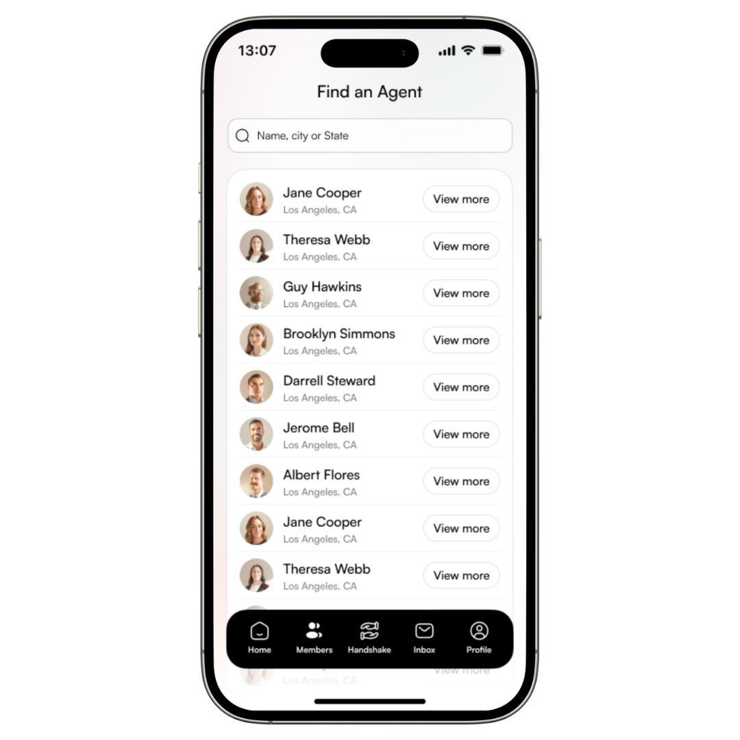Select Members from Home Screen