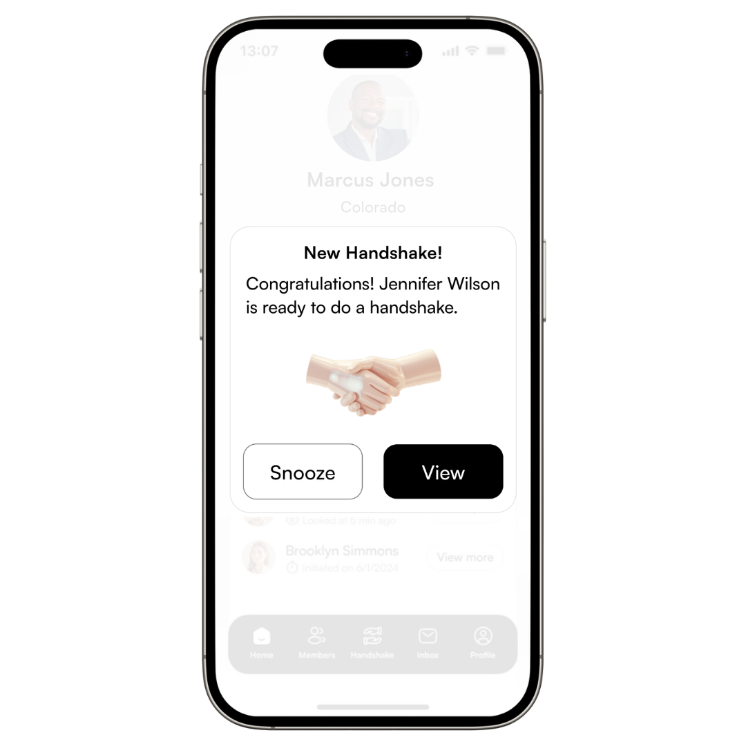 Handshake notification