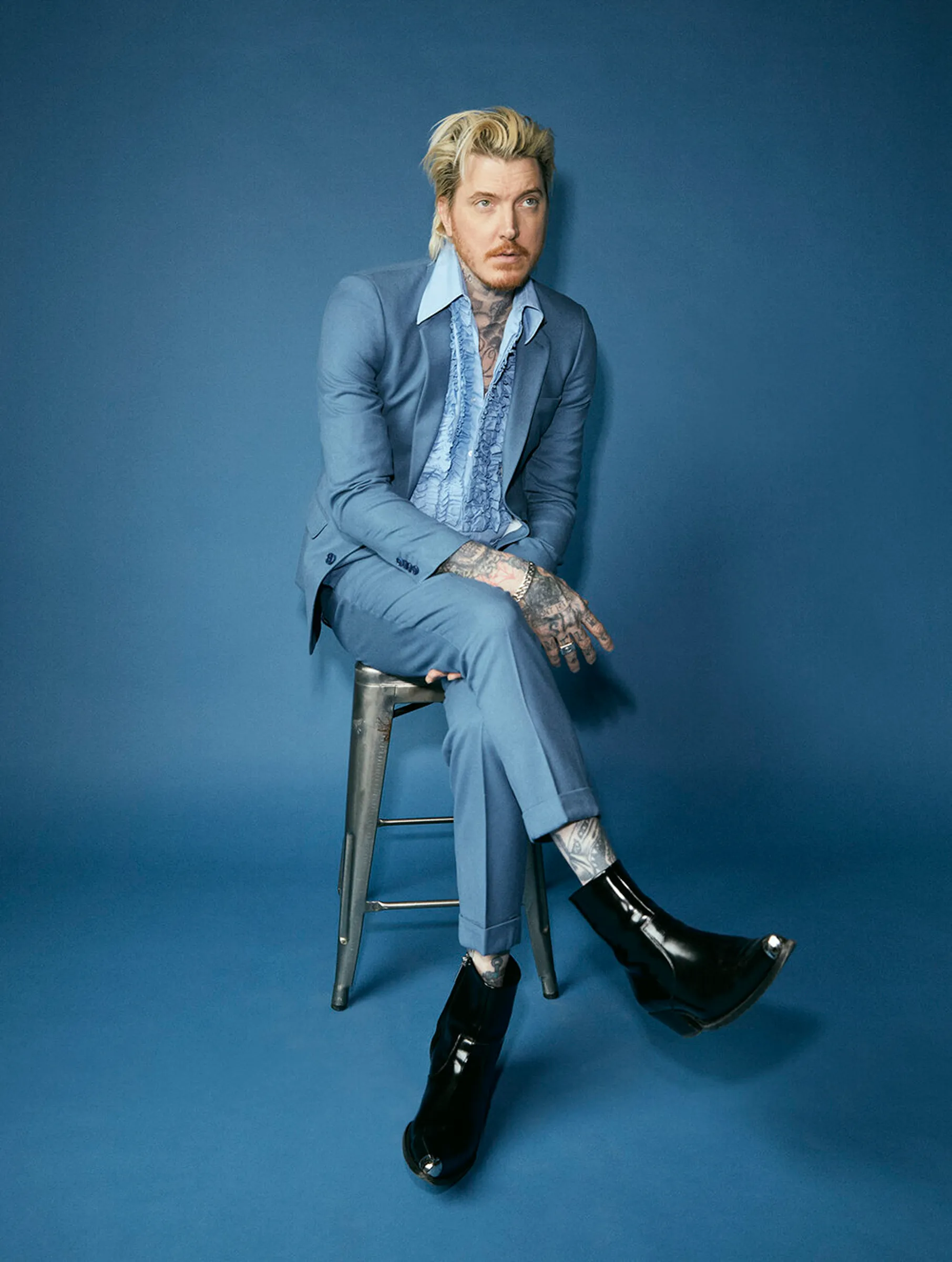 A portrait of a musician by Robby Klein; celebrity, music and fine art photographer working in Beverley Hills