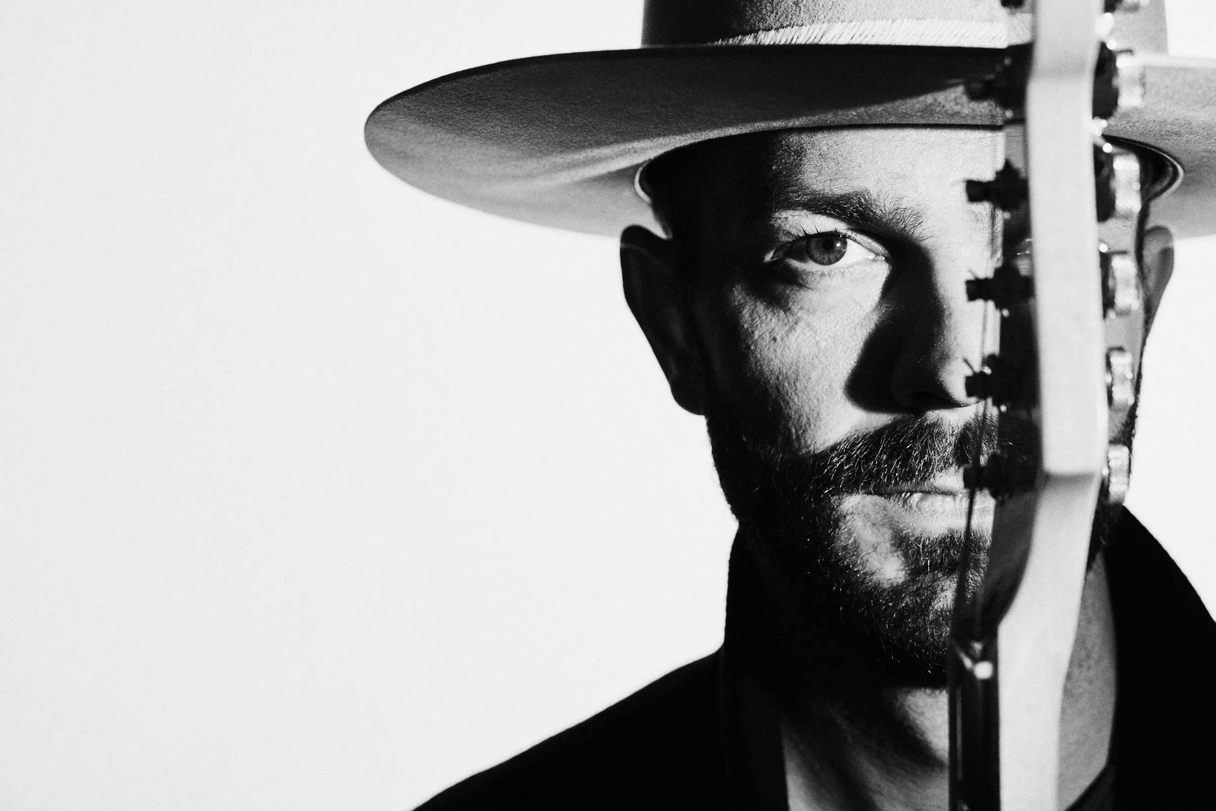 A portrait of a musician by Robby Klein; celebrity, music and fine art photographer working in Nashville, TN