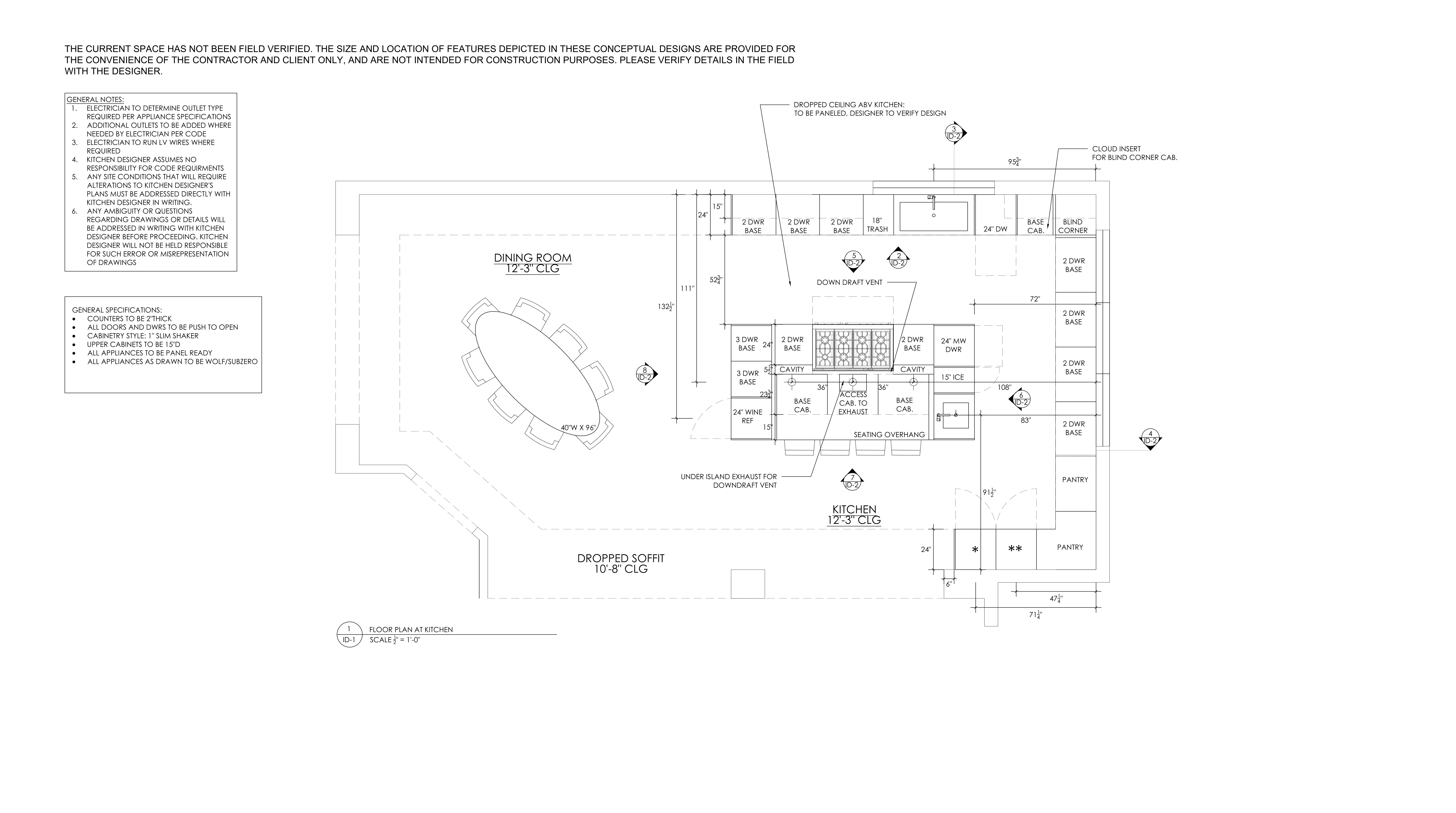 Bespoke Millwork Drawings