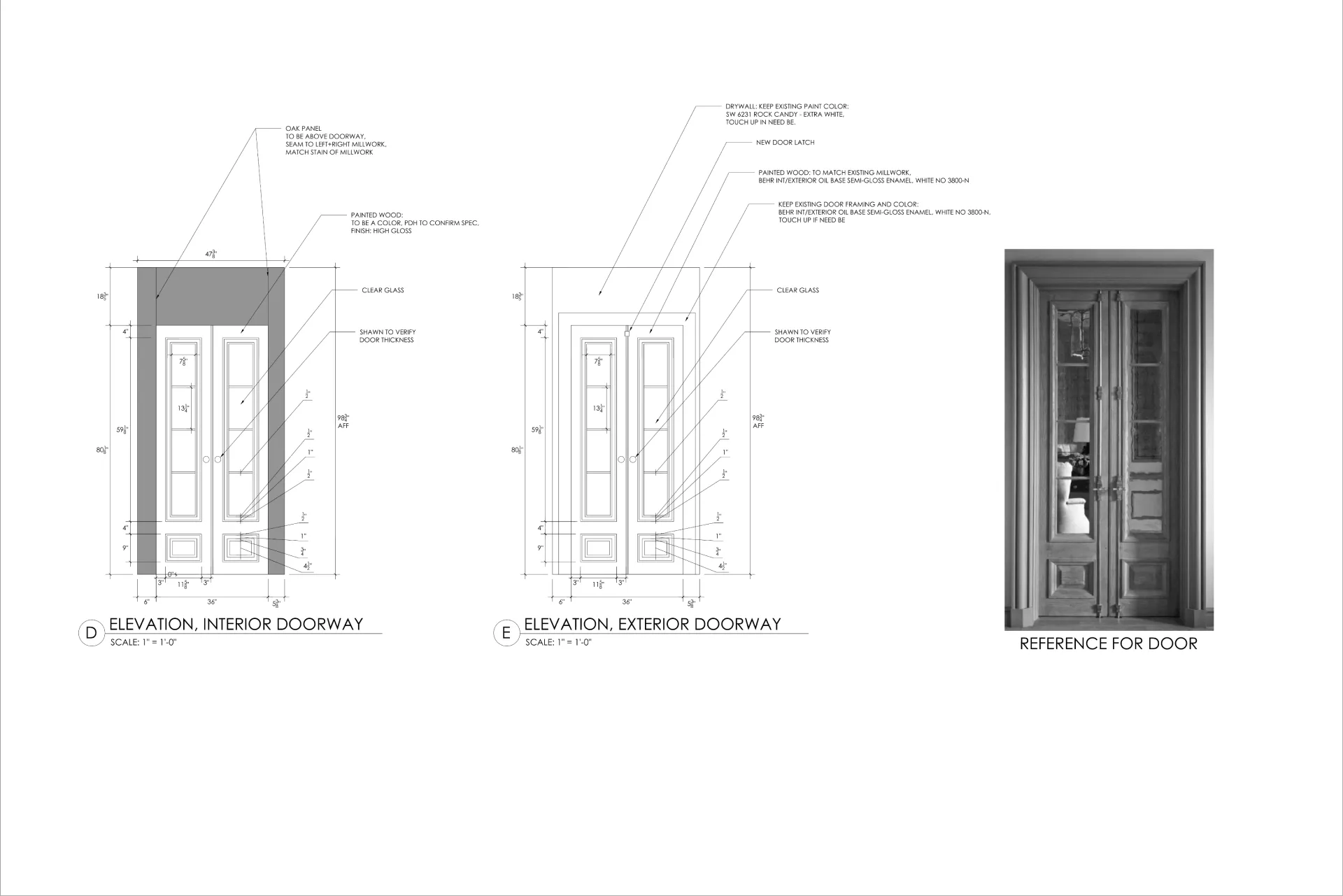 Bespoke Millwork Drawings