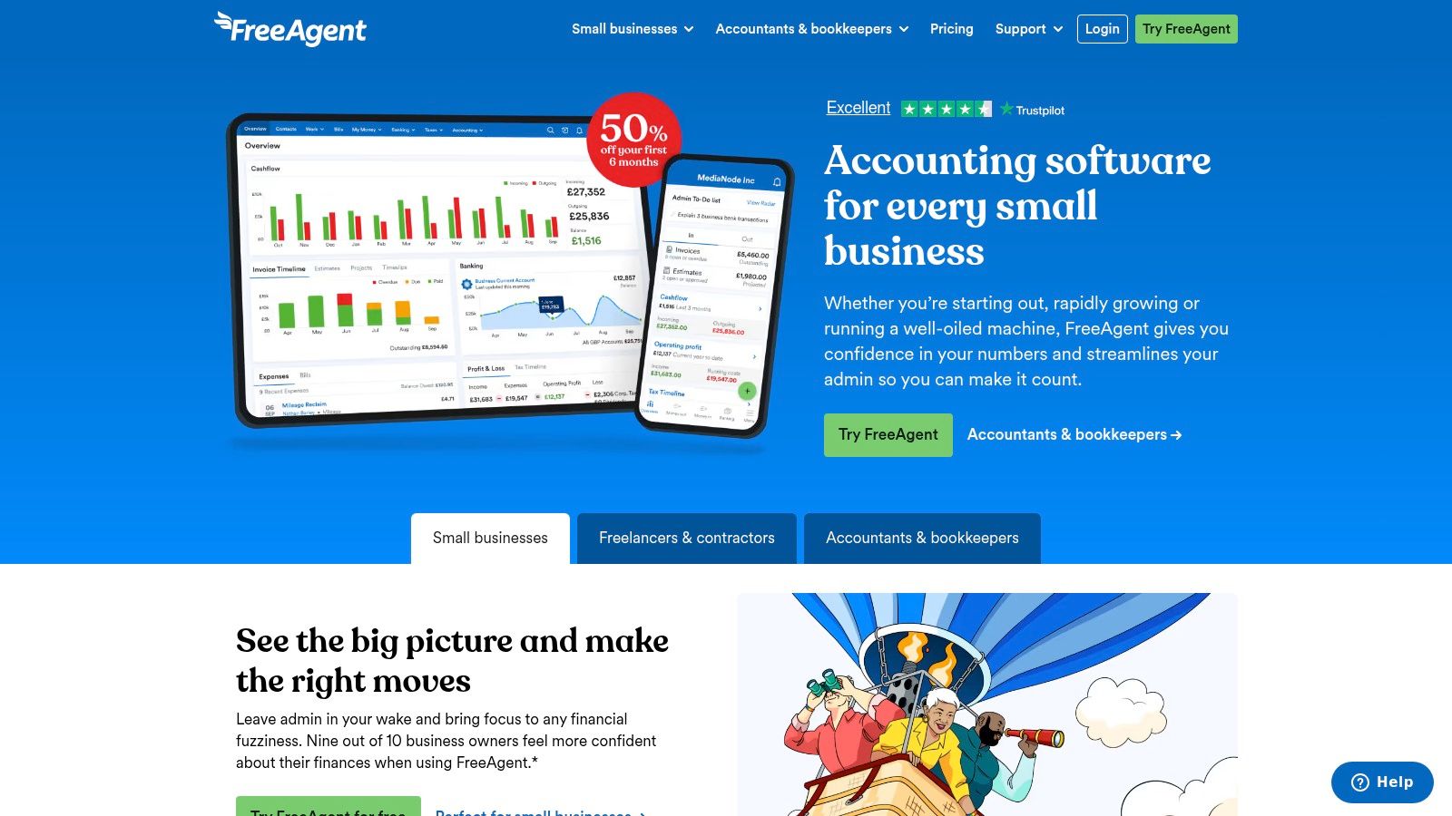 FreeAgent (Smart Capture AI add-on)
