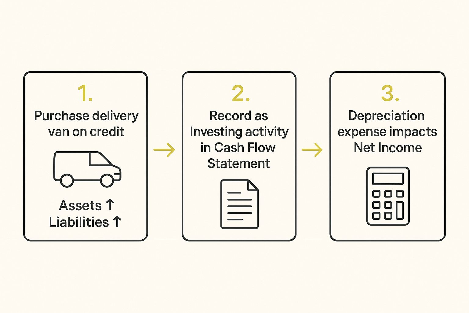 Infographic about how to read financial statements