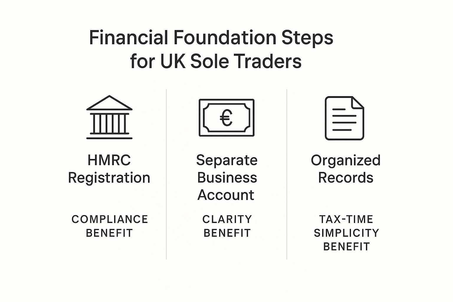 Infographic about accounting for sole traders uk