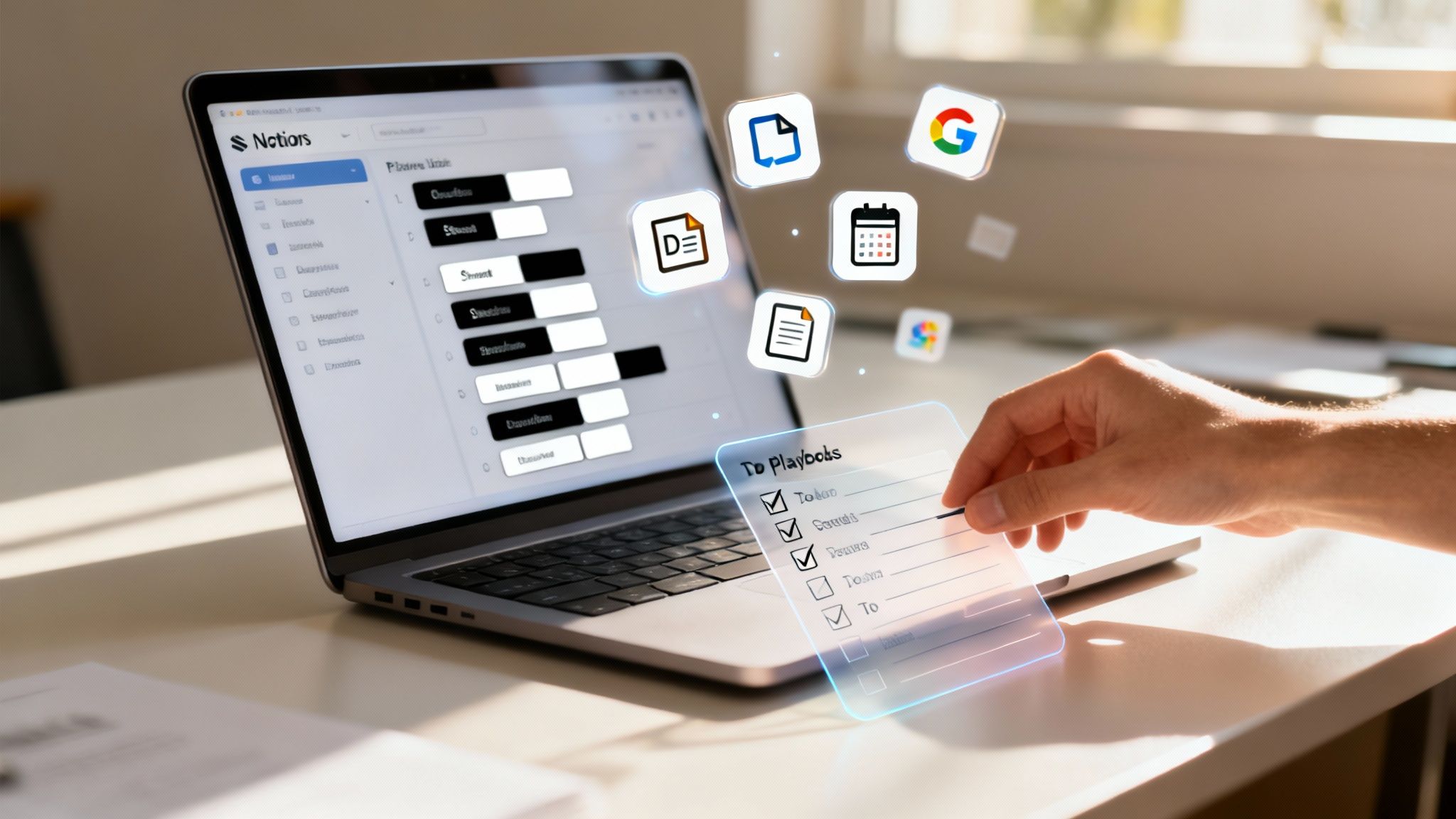 Build a Living Playbook: Turn SOPs into Executable Checklists with Notion AI & Google Workspace