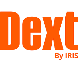 A person using a laptop with Dext on the screen