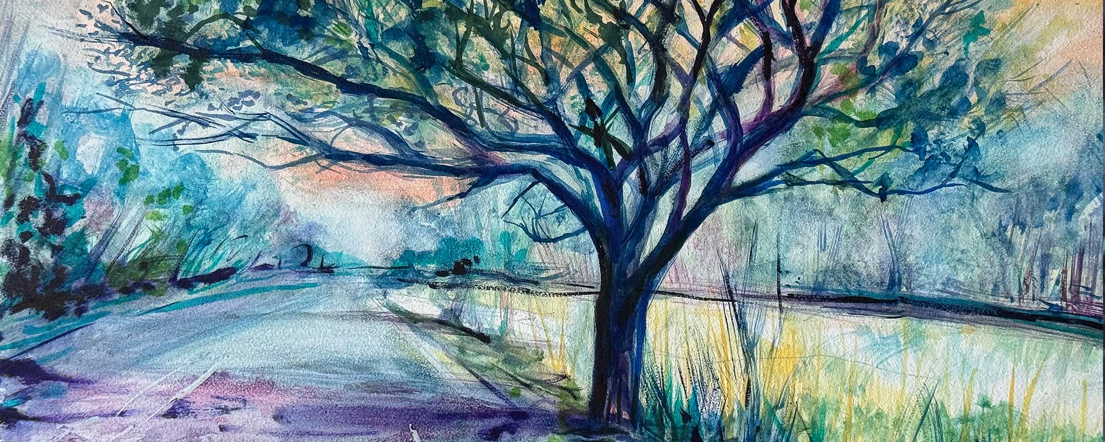 The Tree On Route 20 in Furnessville Poster And Painting