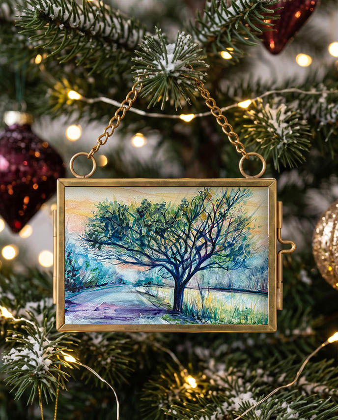 Indiana Dunes Art Gifts: Ornaments, Miniature Paintings & Original Prints