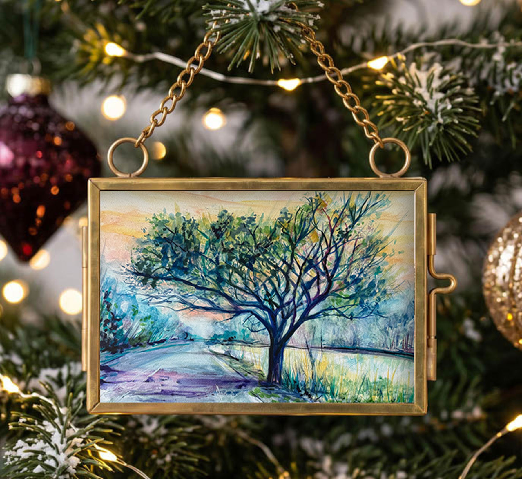 Indiana Dunes Art Gifts: Ornaments, Miniature Paintings & Original Prints
