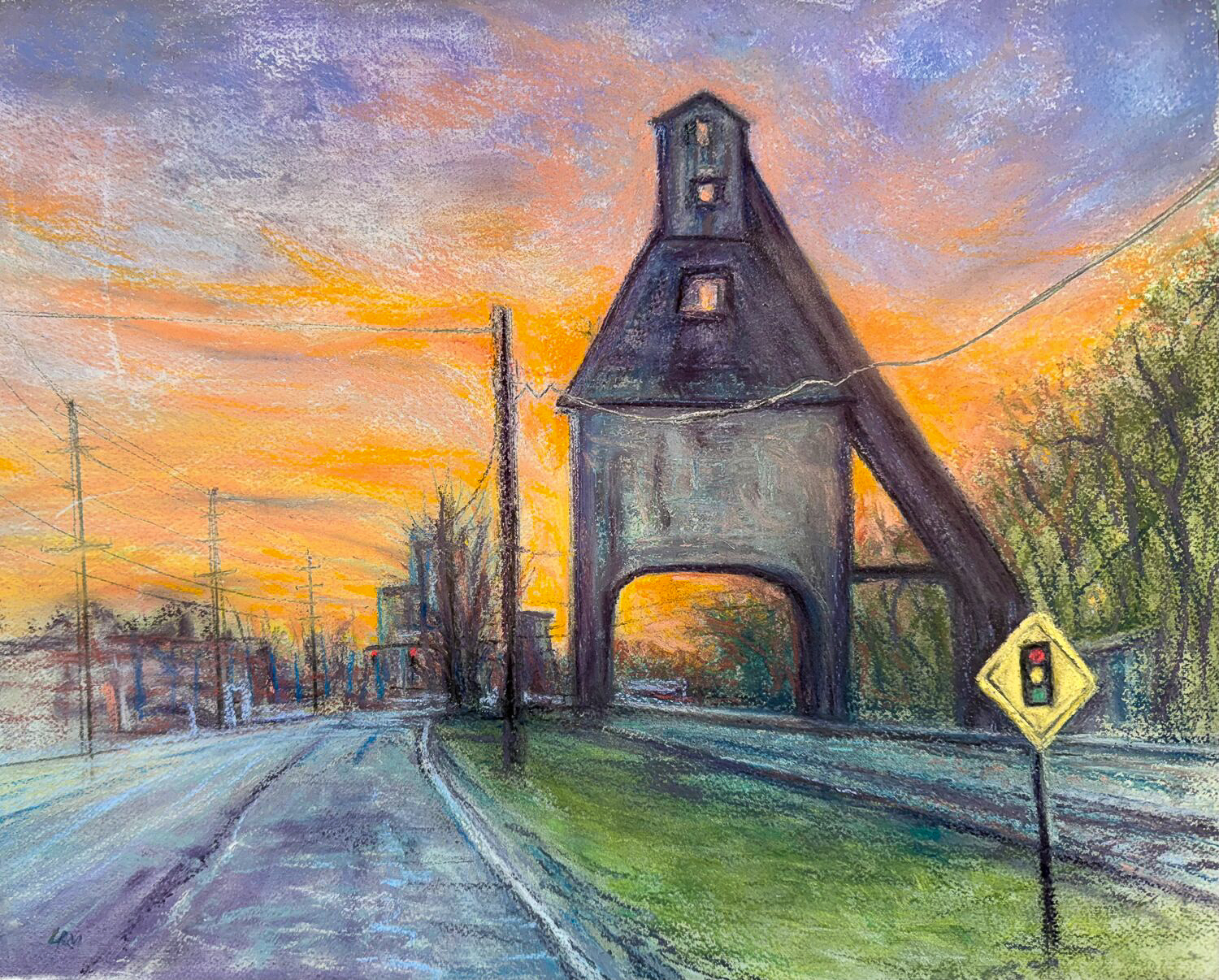 Last Light of the Coaling Tower
