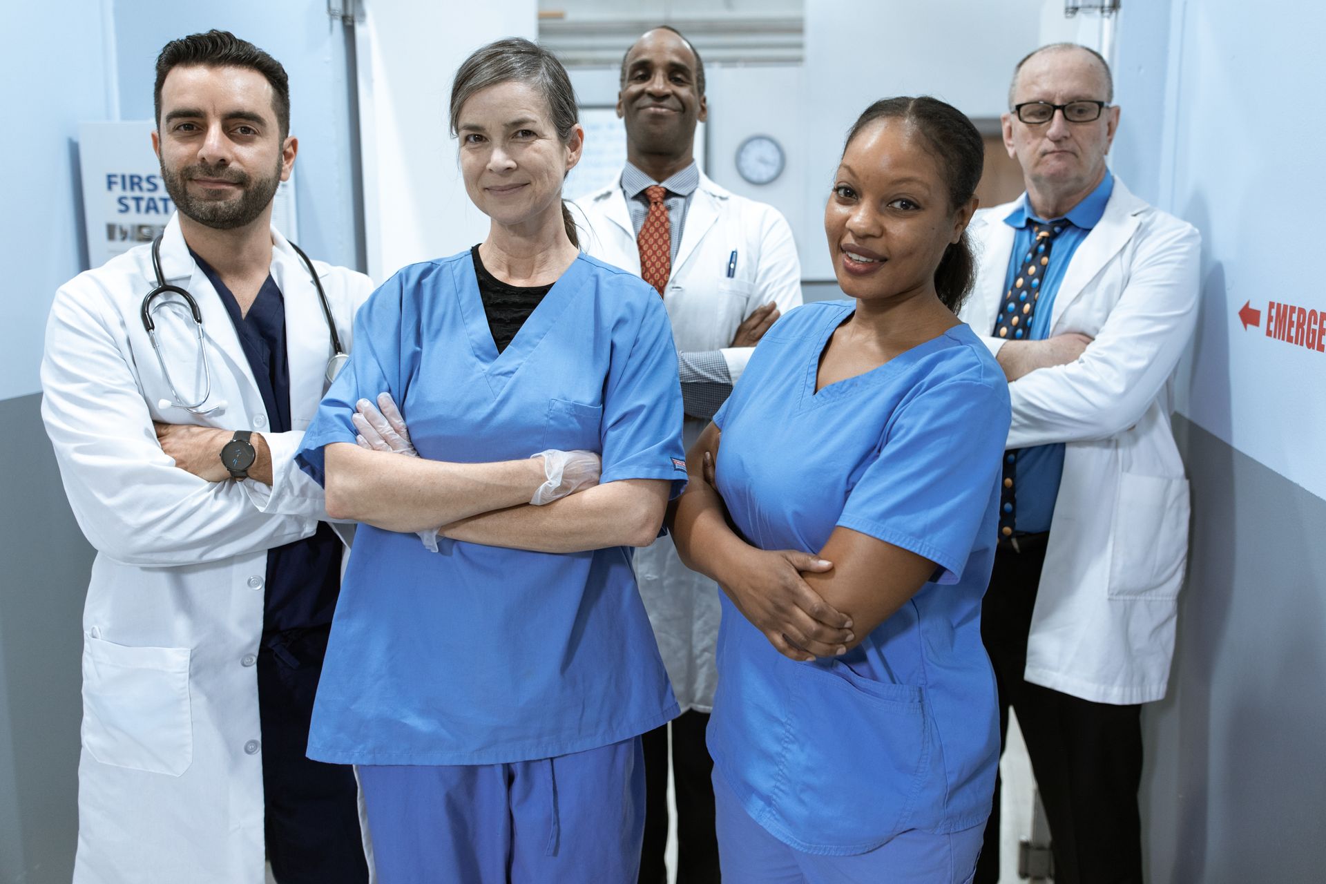 Foreign-educated nurses and a diverse U.S. healthcare team, representing the EB-3 Schedule A green card for nurses