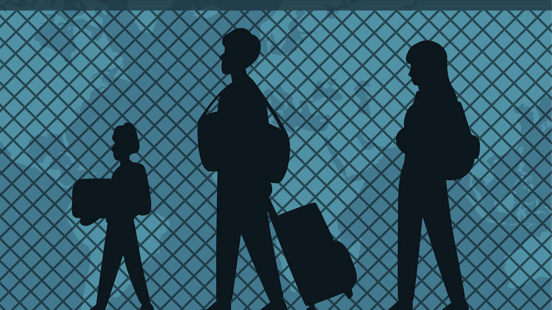 Refugee themed image, new USCIS fees for asylum applications and work permits