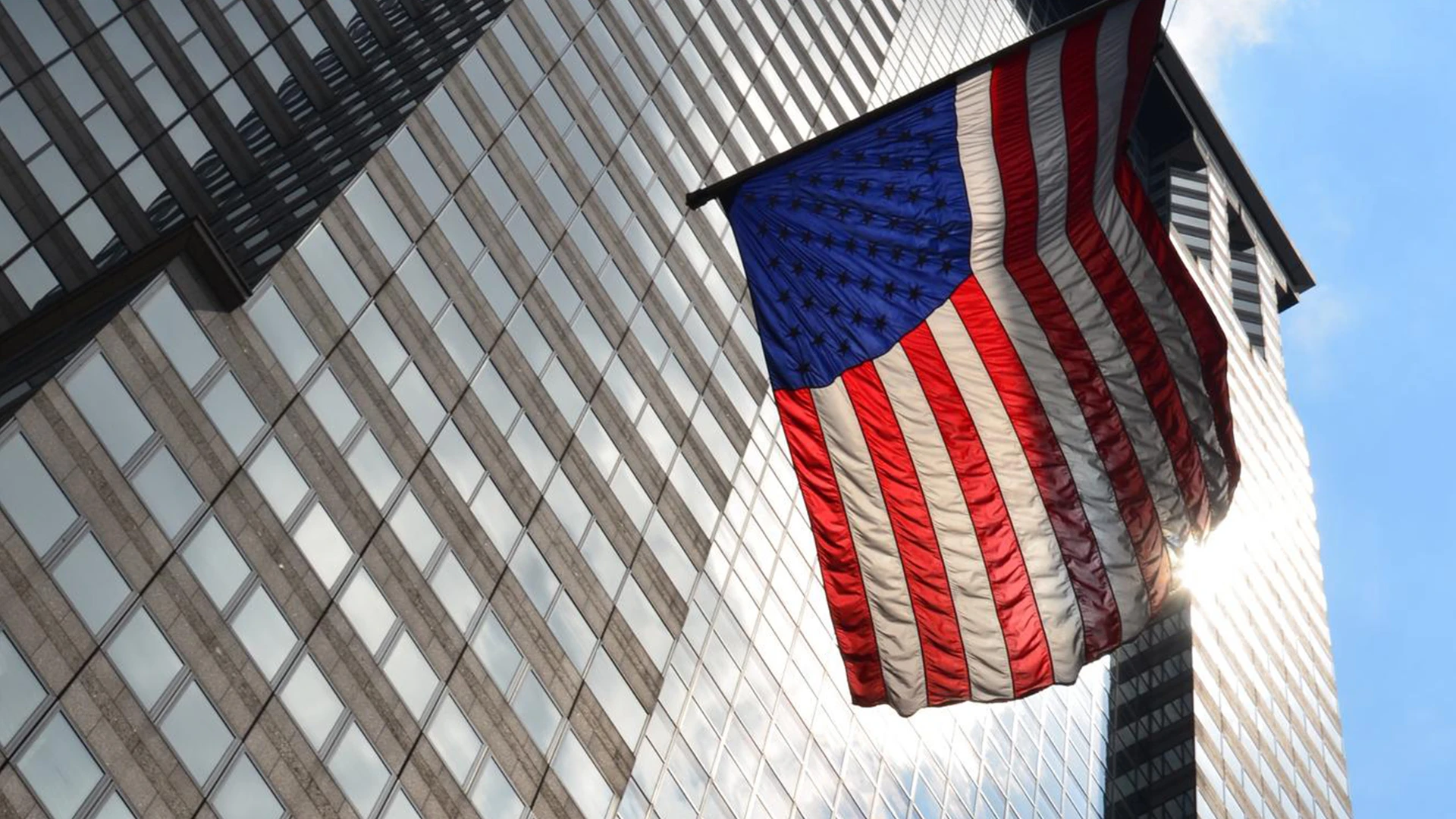 American flag on a government building, State Department birth tourism prevention task force