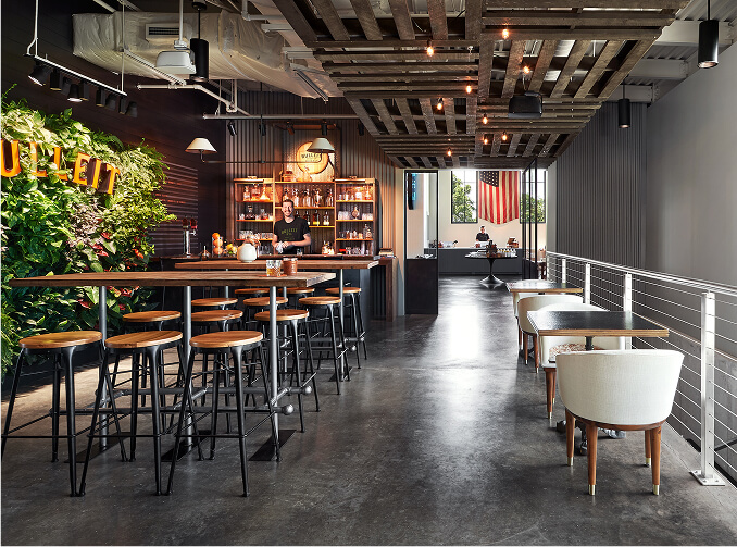inside area with coffee shop 