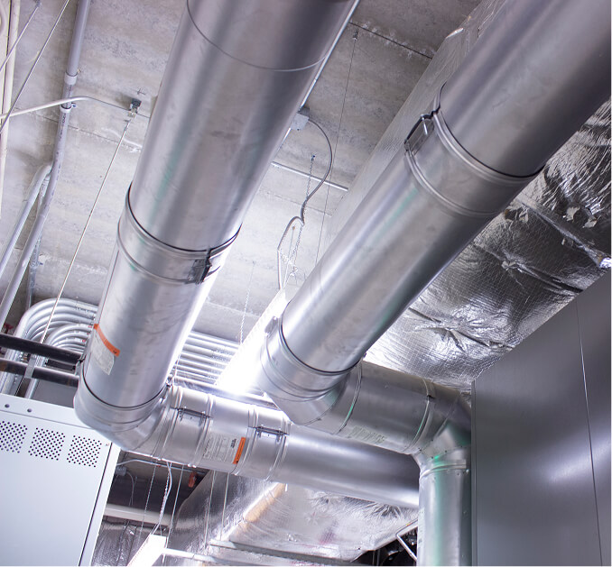 duct system in factory