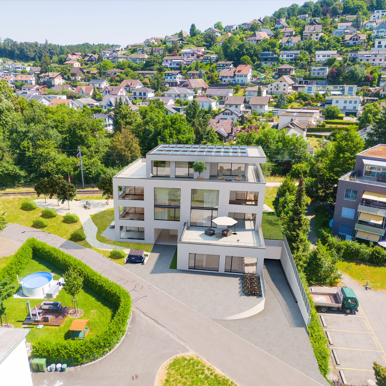 Neubau Mehrfamilienhaus, 6 WHG 