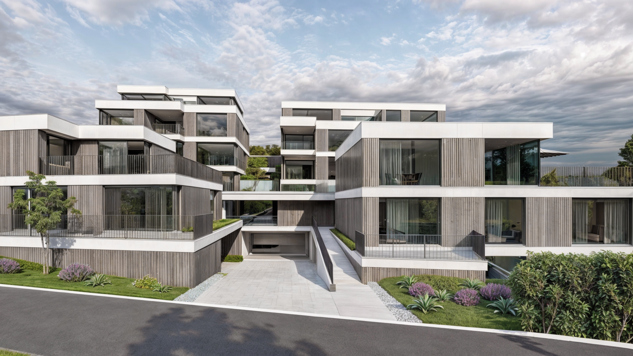 Neubau Einfamilienhaus & 3 Mehrfamilienhäuser (12 WHG)