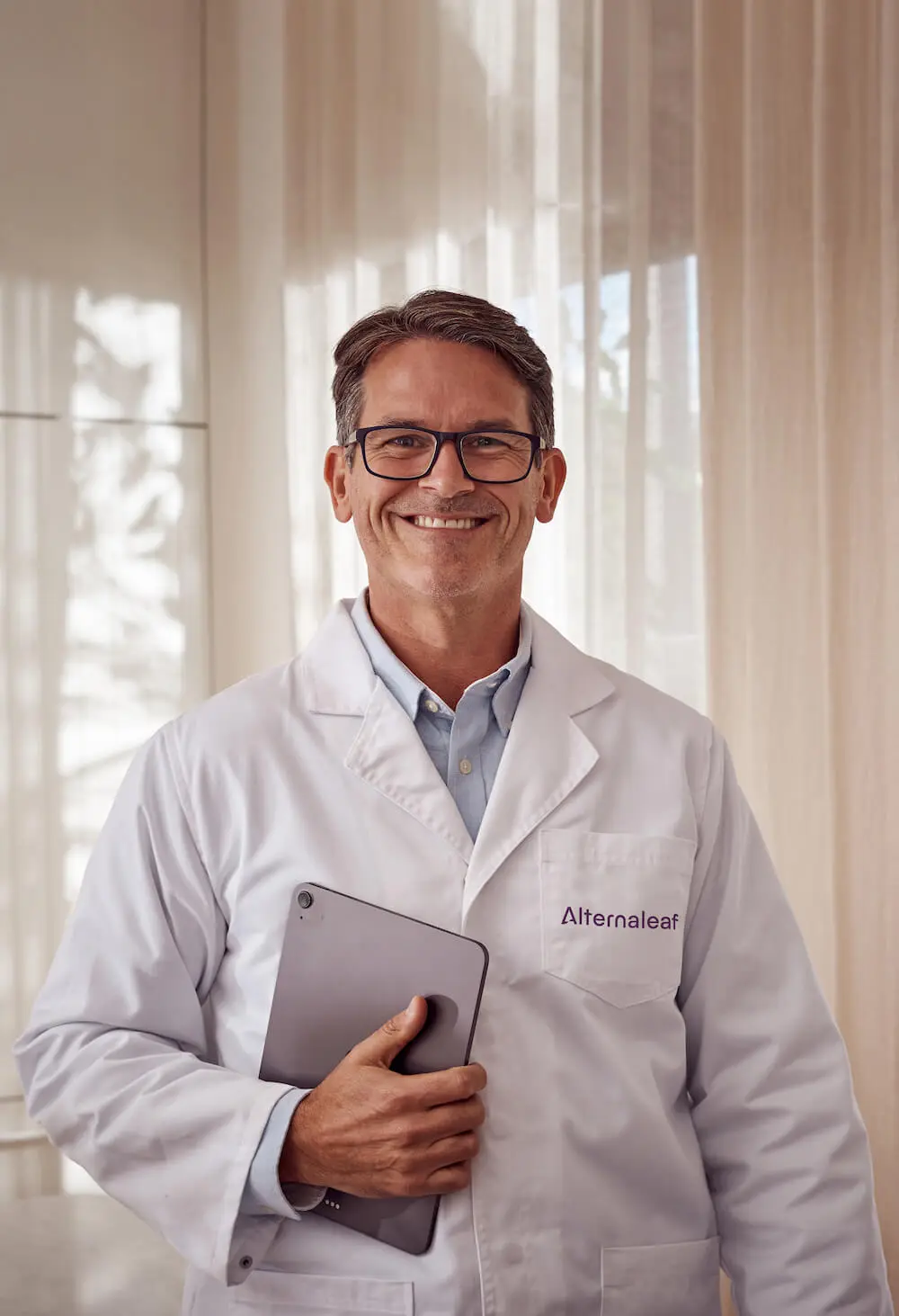 A Doctor holding a clipboard