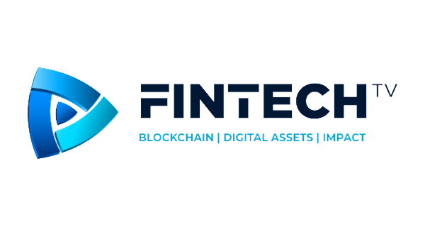 A logo of Fintech TV