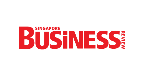 A logo of Singapore Business Review.
