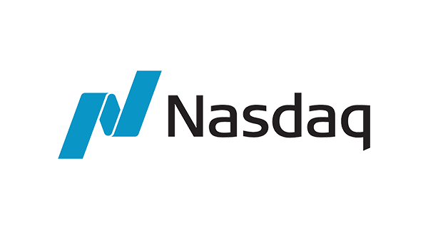 Nasdaq logo.