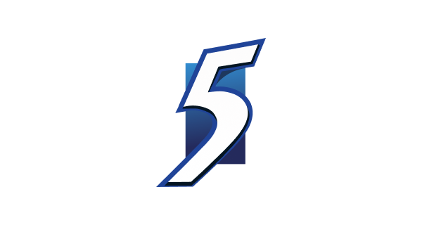 A logo of Channel 5