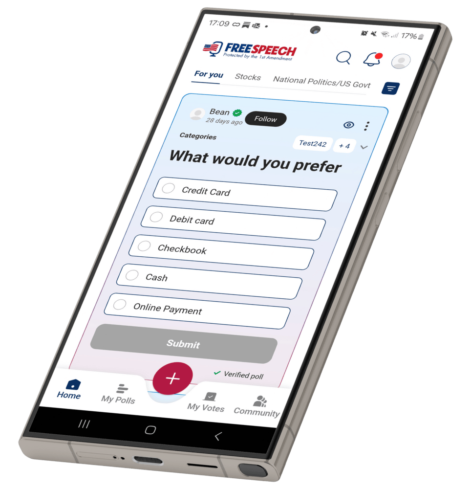 Free speech app opens in mobile