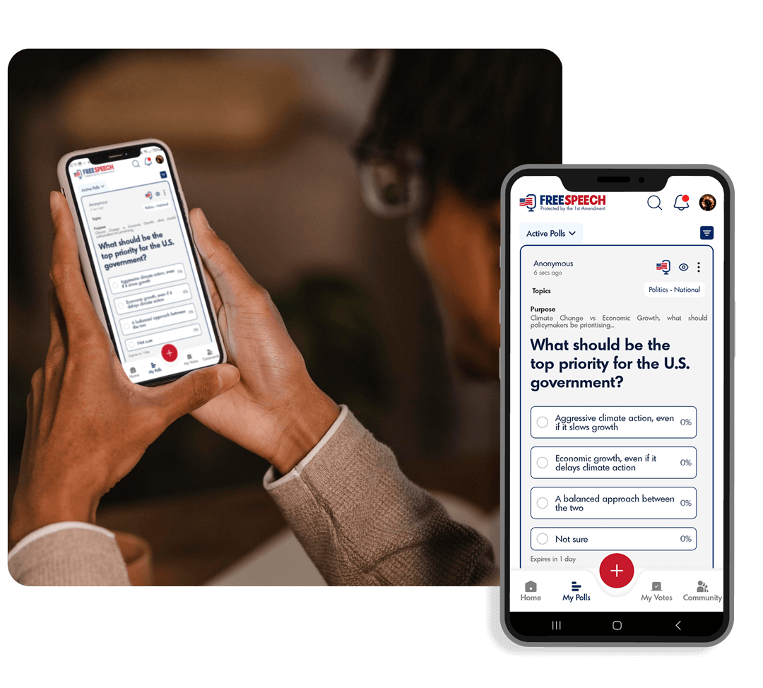 Free speech app on mobile