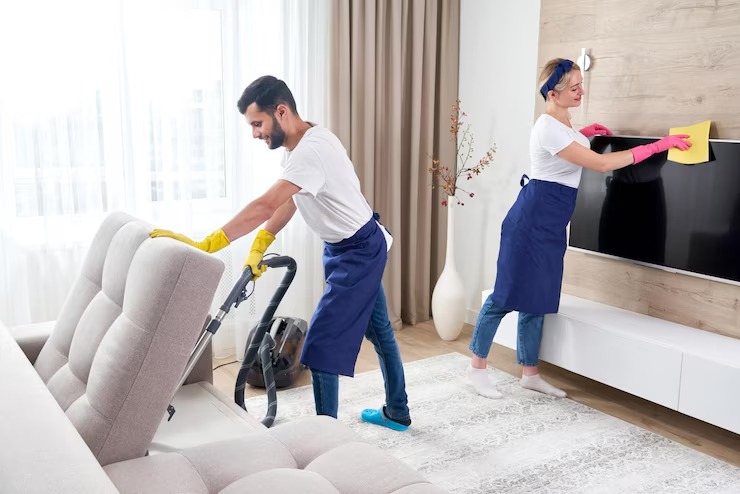 Cleaning Service Using Vaccum Cleaner