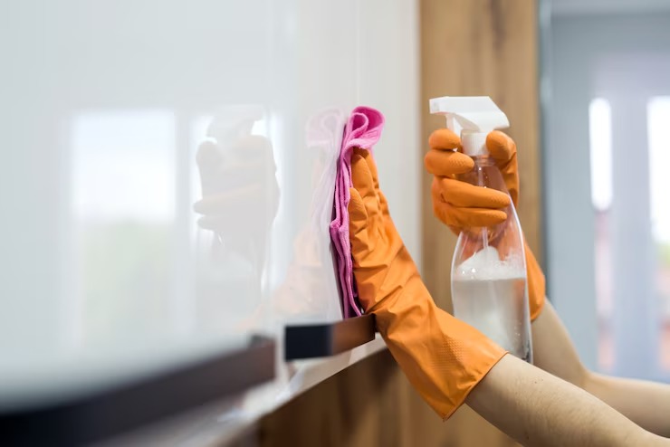 Cleaning Service using Spray