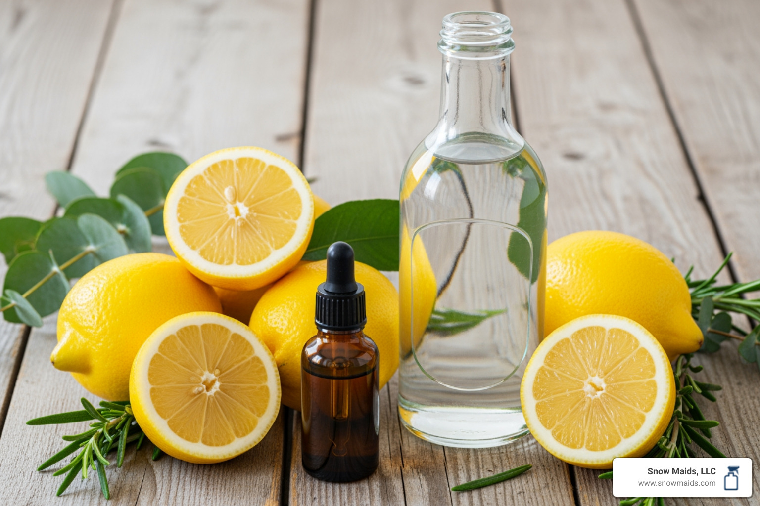 natural cleaning ingredients like lemons, vinegar, and essential oils - affordable eco friendly cleaning service in colorado springs, co