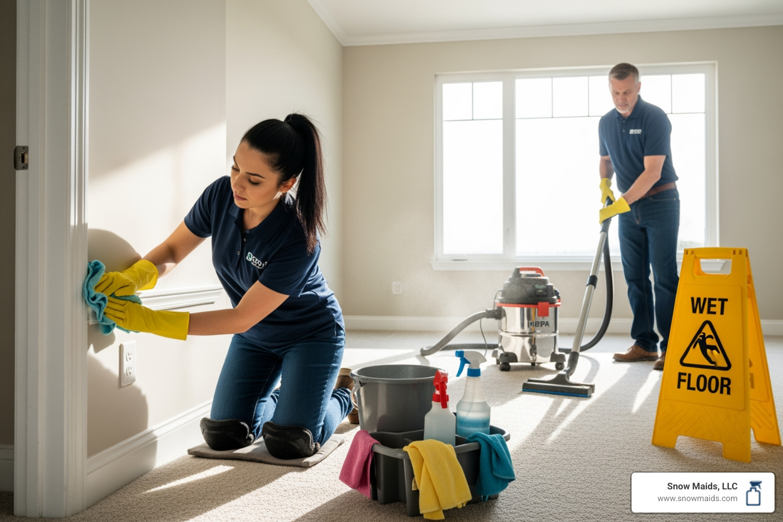 Who offers post construction cleaning services for a new home build in Castle Rock?